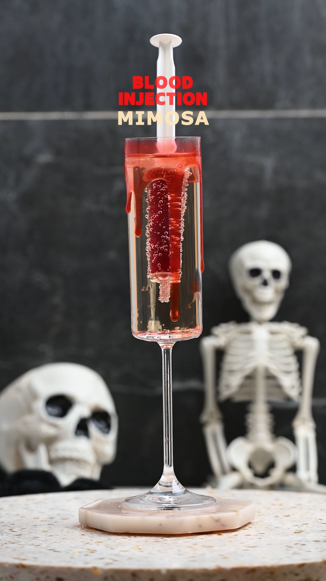 Blood Injection Mimosa: A Spooky Showstopper