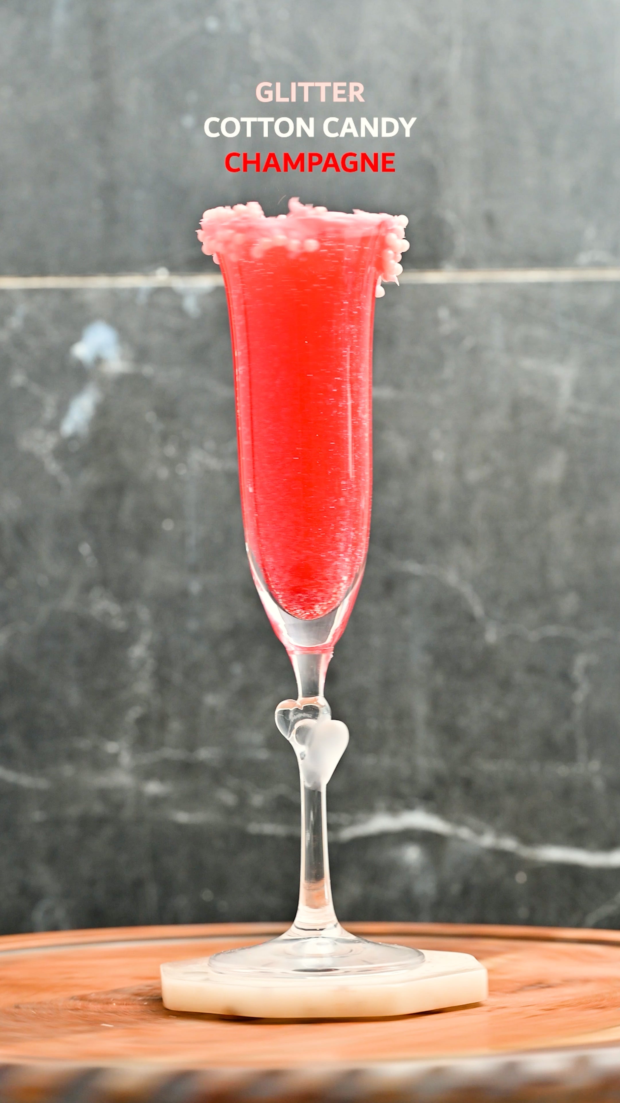 Glitter Cotton Candy Champagne: A Drink That Steals the Show