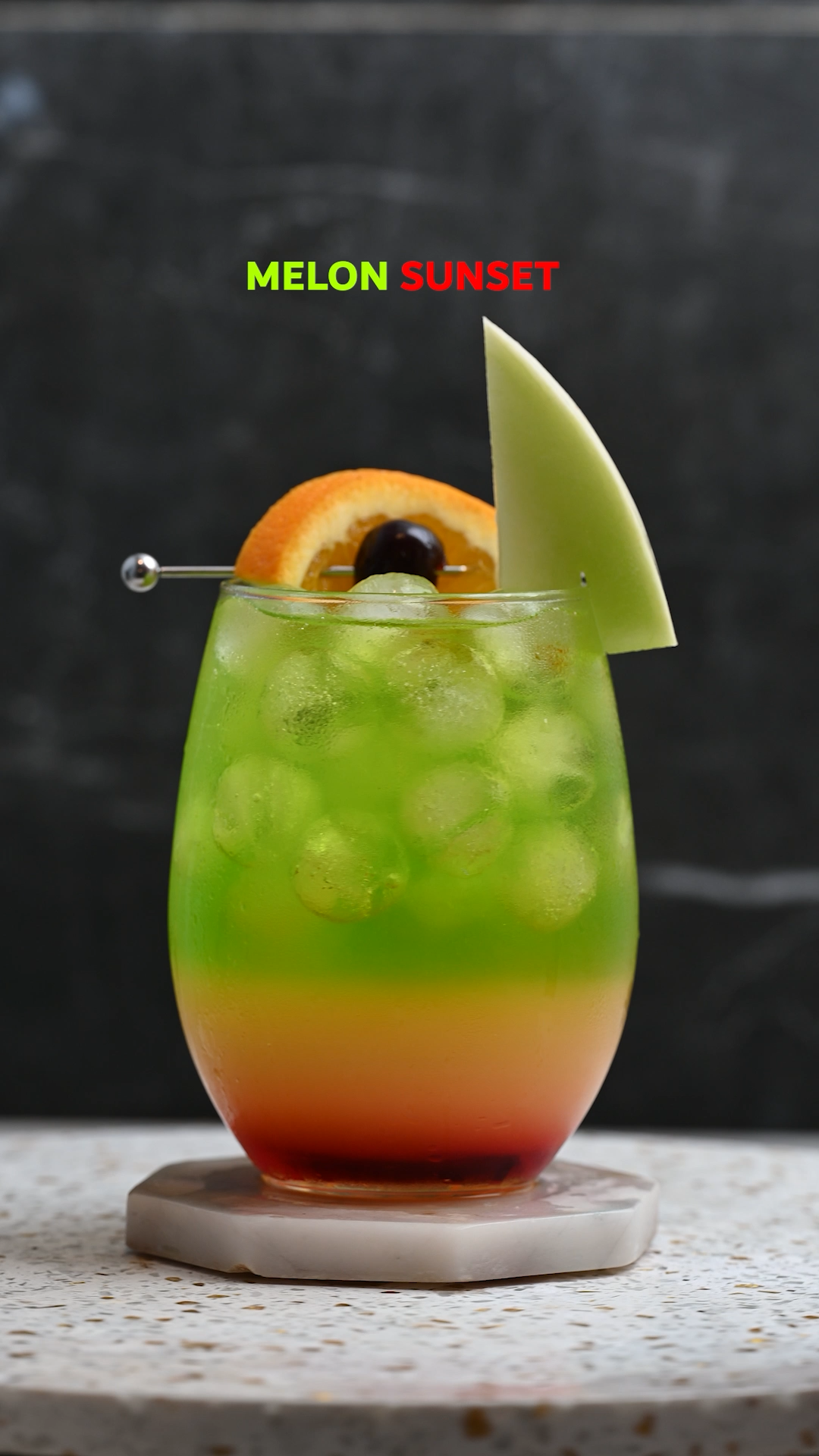 Melon Sunset: A Tropical Masterpiece in Layers