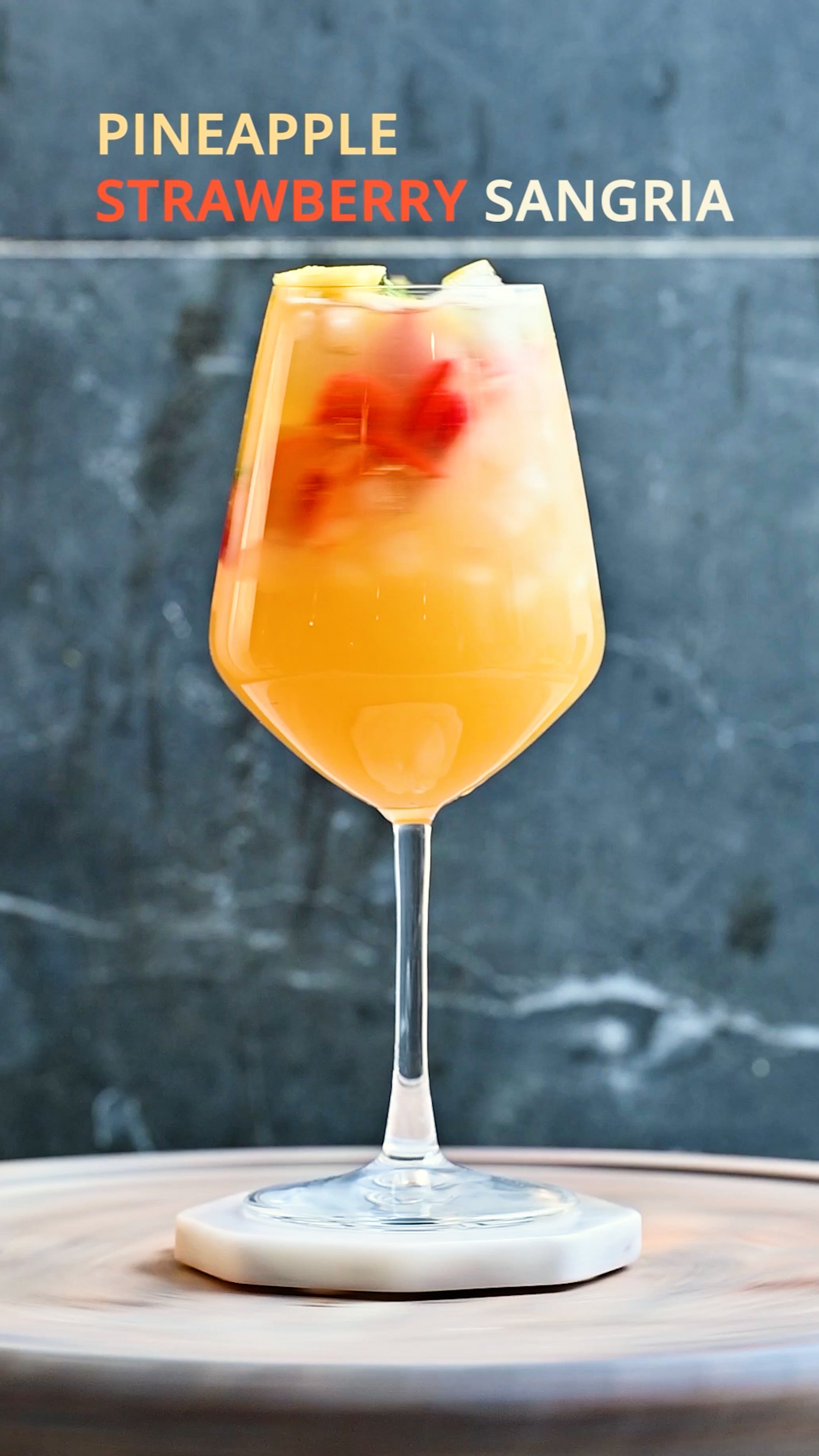 Pineapple Strawberry Sangria: A Tropical Escape