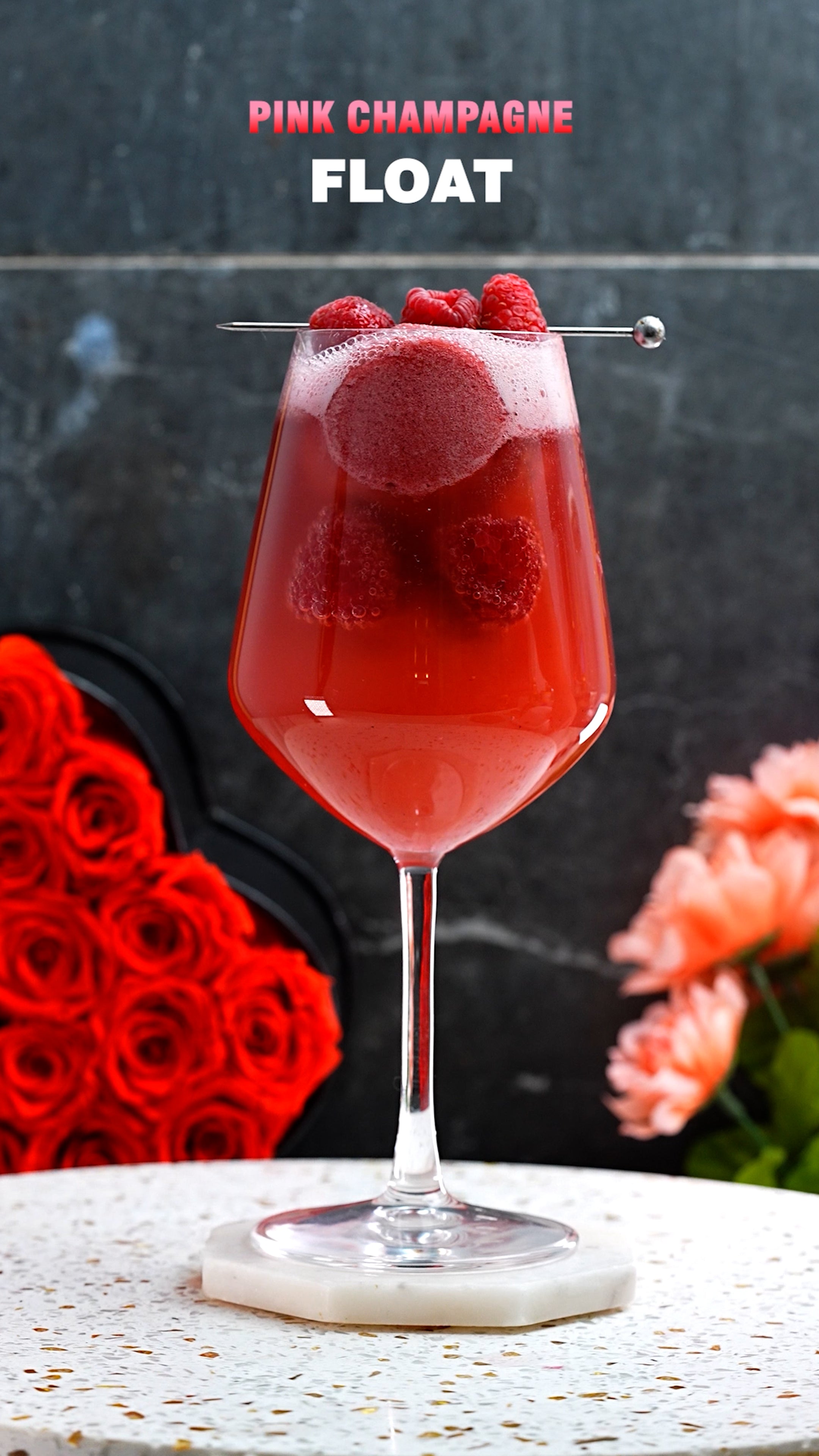 Valentine’s Pink Champagne Float: A Sweet and Romantic Treat