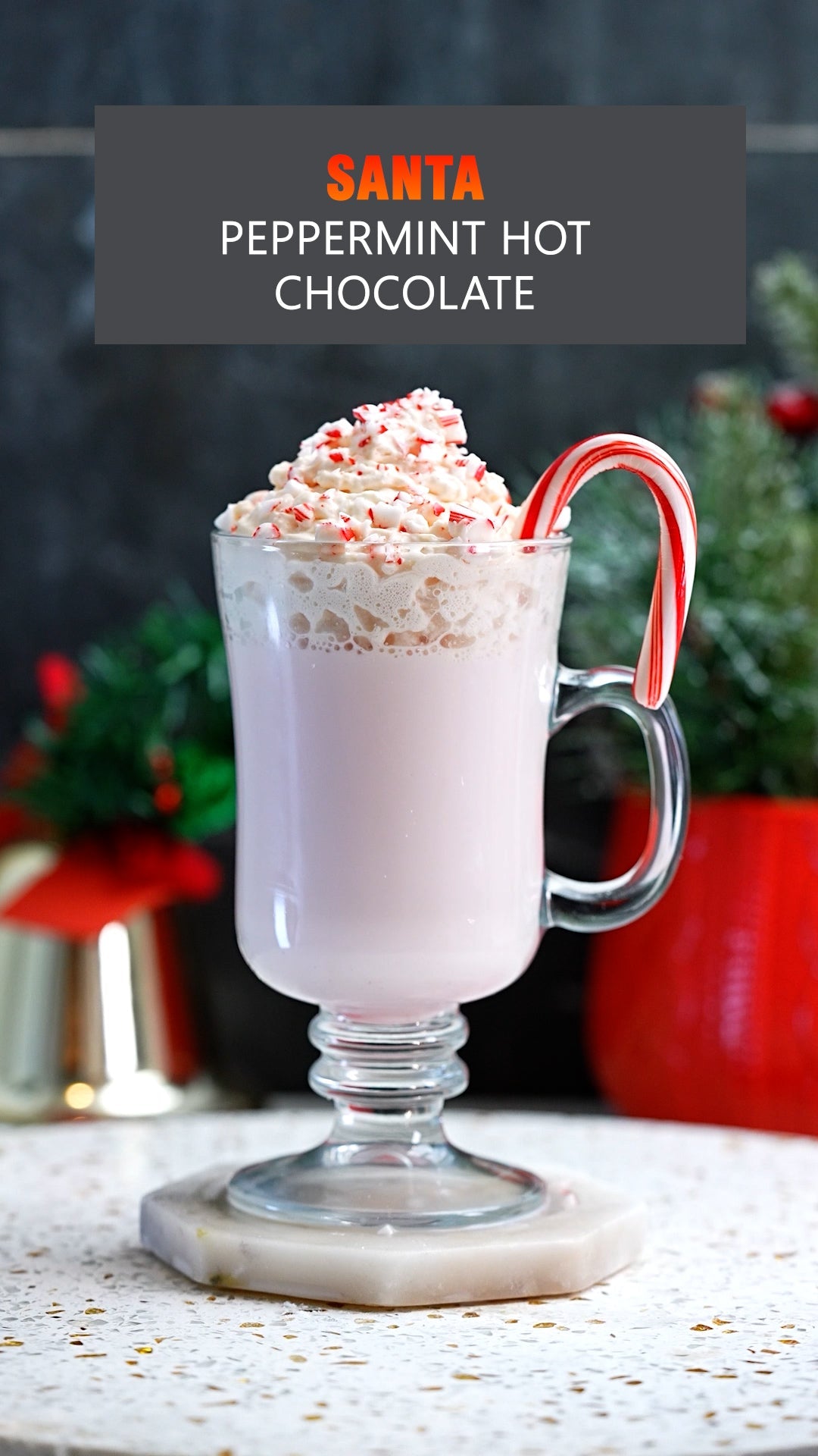 Santa Peppermint Hot Chocolate: A Winter Wonderland