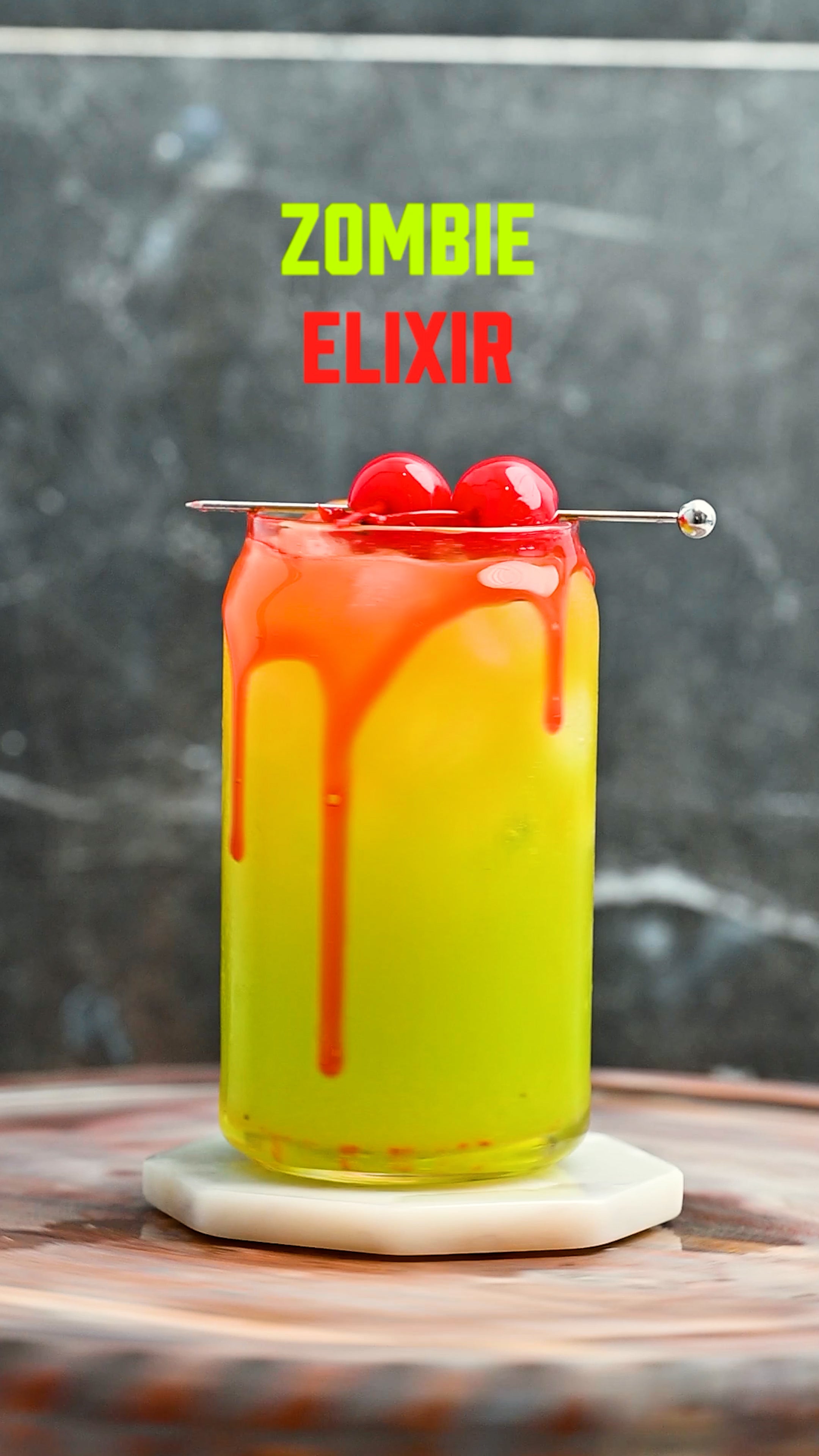 Zombie Elixir: A Whimsical Tropical Cocktail