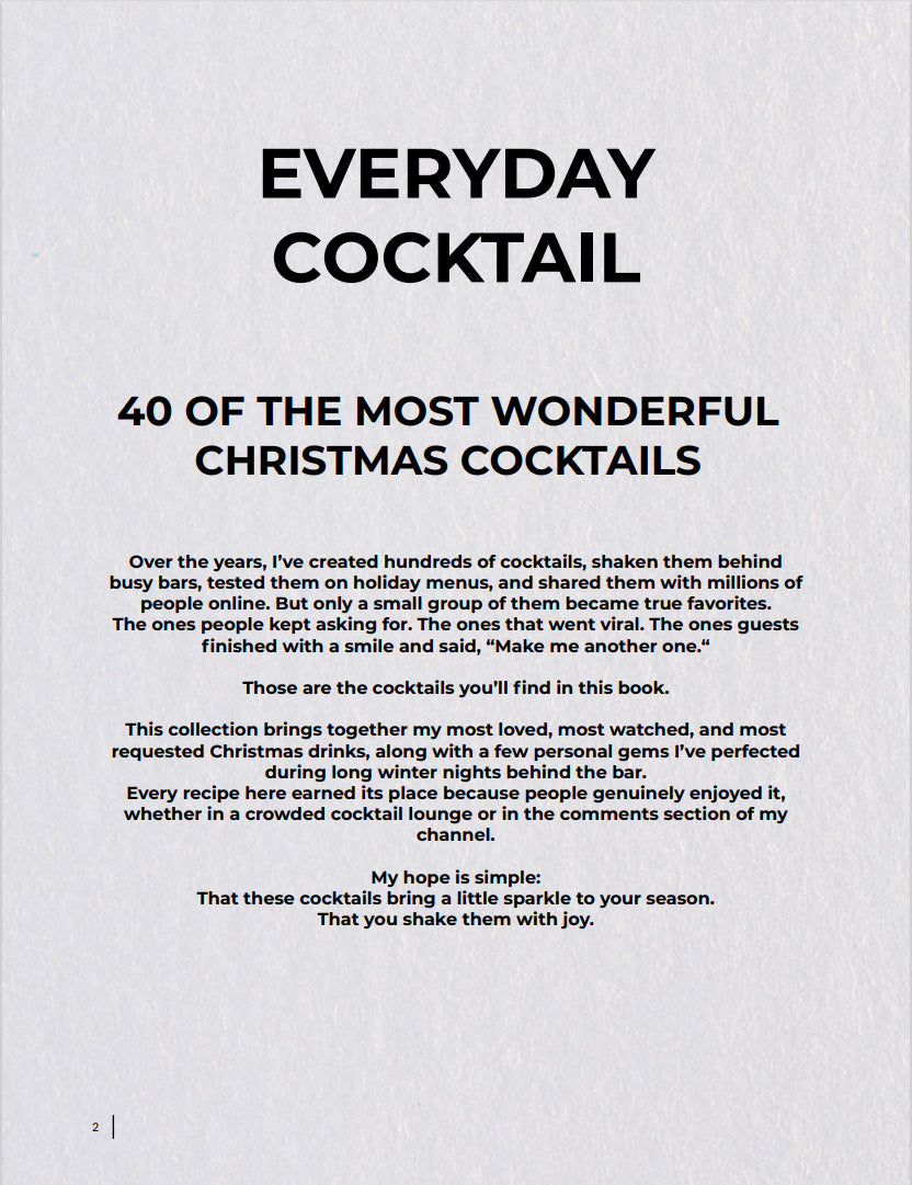 TOP 40 CHRISTMAS COCKTAILS