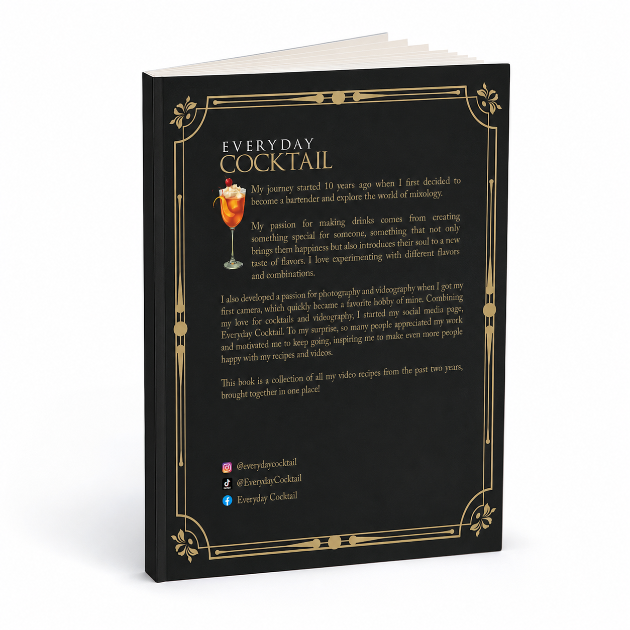 246 Viral Cocktail Recipes paperback, back cover