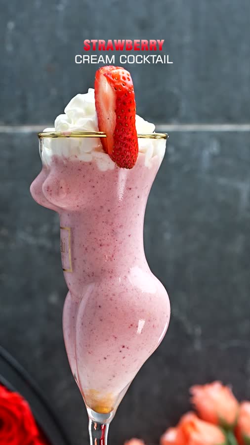 Strawberry Cream Cocktail