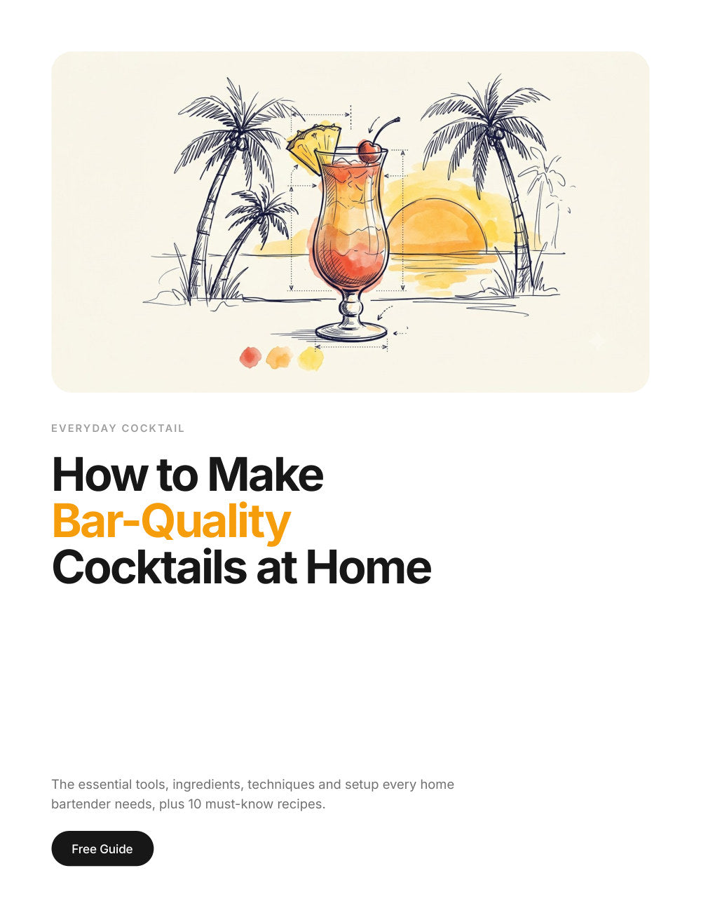 How to make bar-quality cocktails