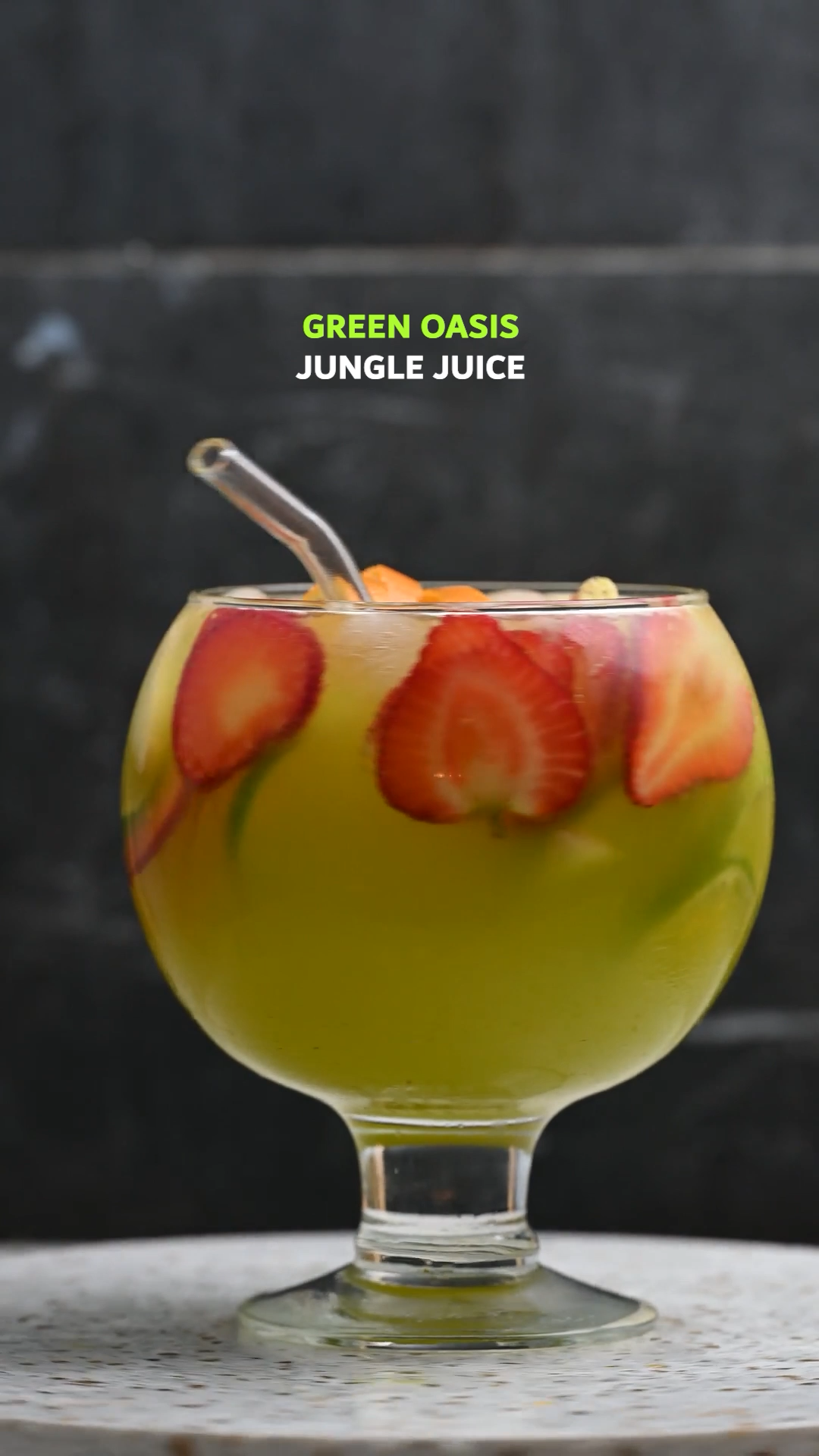 Green Oasis Jungle Juice: A Tropical Party Punch