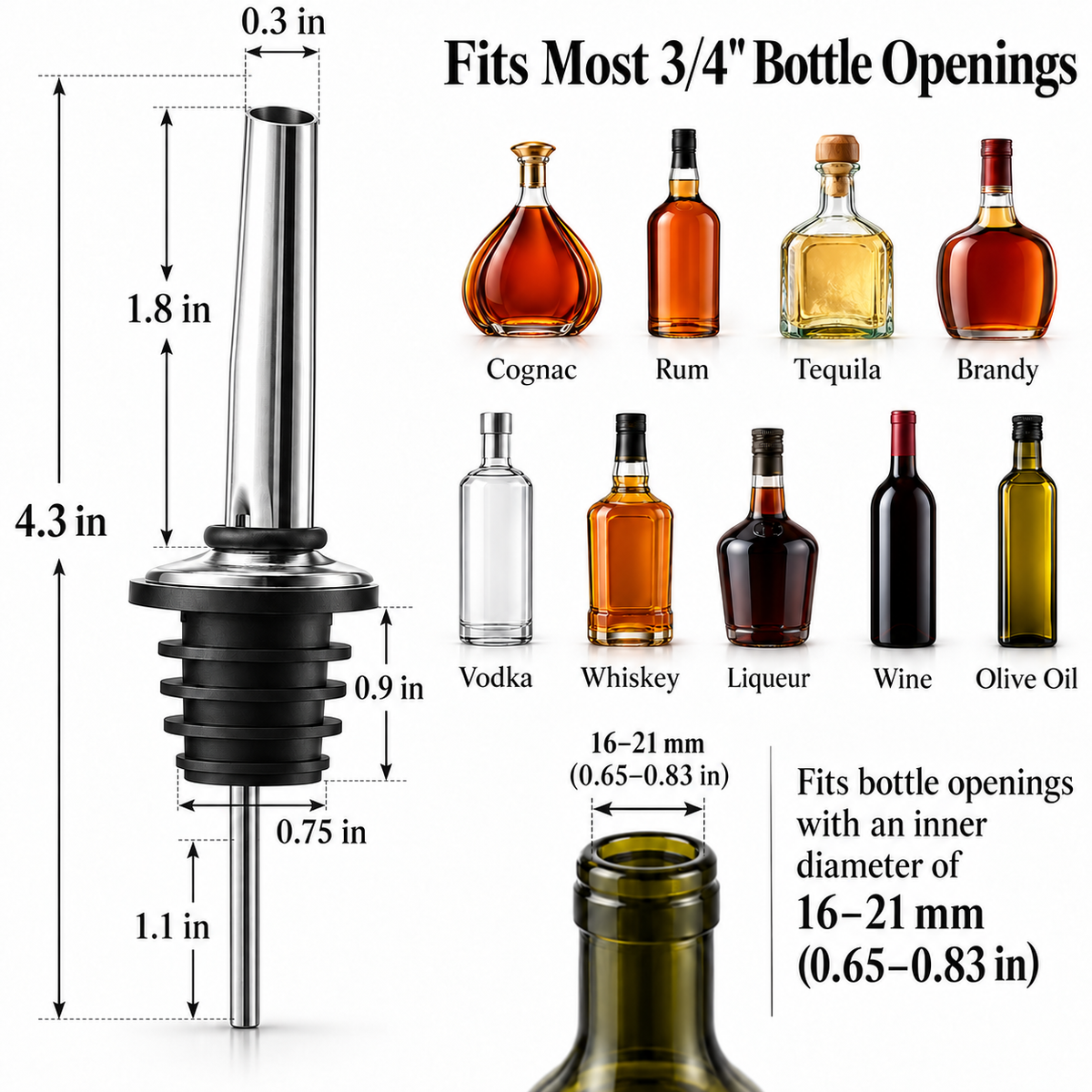 Four pourers,