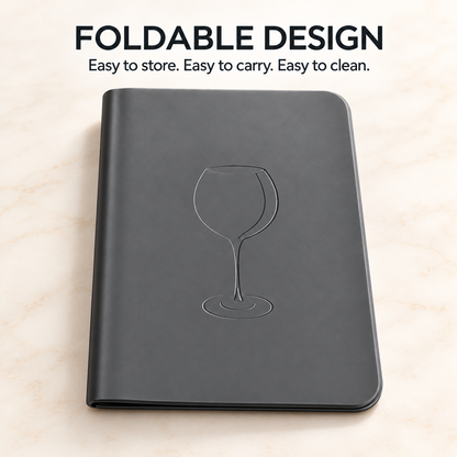 Folded bar mat, easy to store, carry and clean