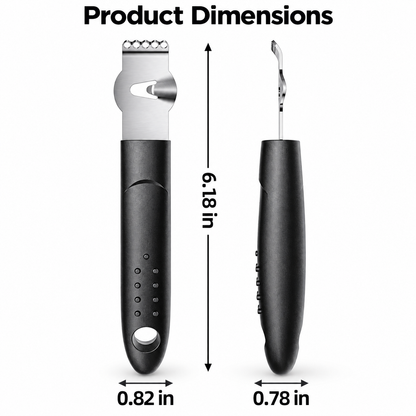 Citrus zester product dimensions, 6.18 in long