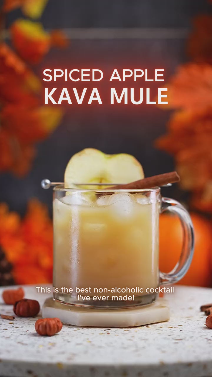 Kava Haven spiced apple kava mule collaboration
