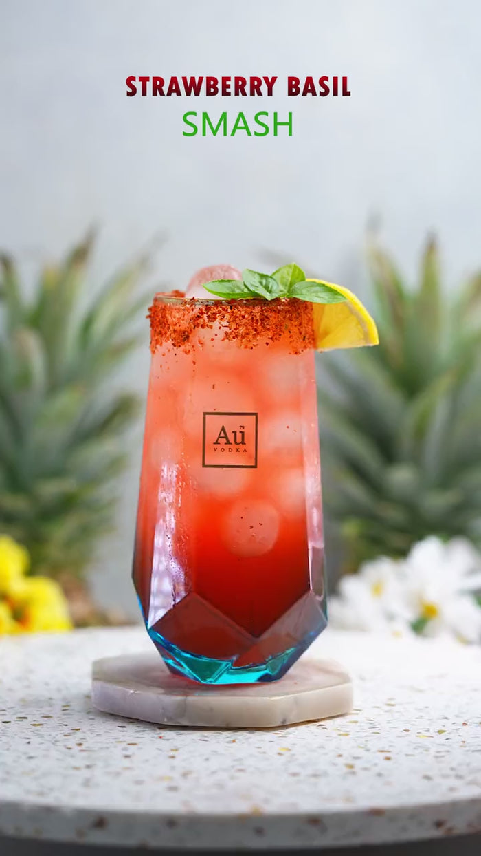 Au Vodka strawberry basil smash UGC video