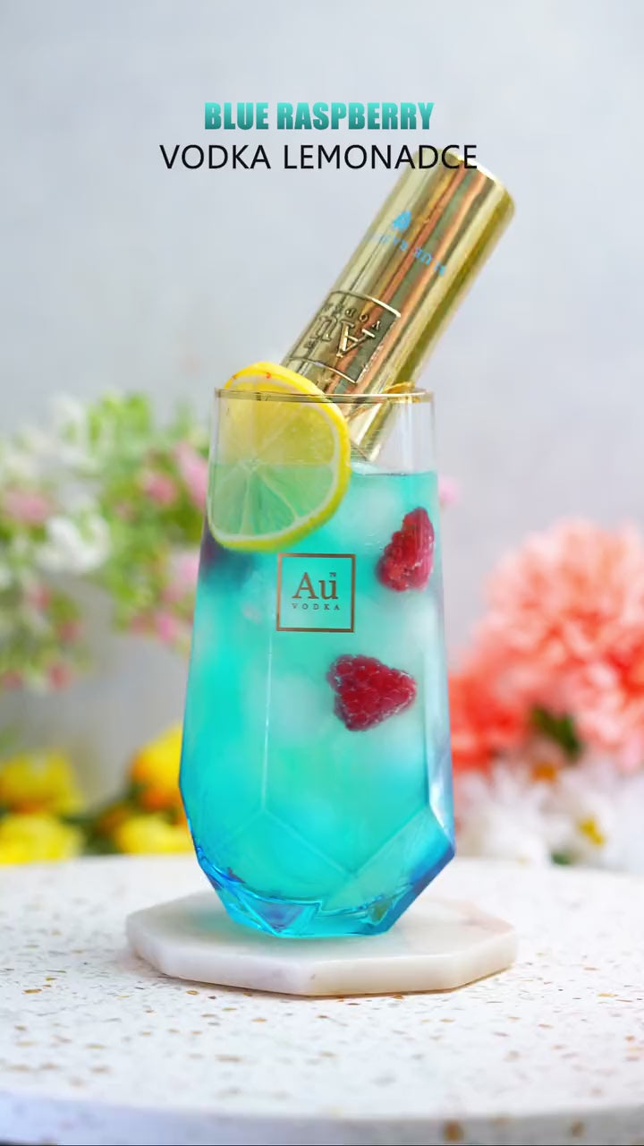 Au Vodka blue raspberry vodka lemonade collaboration
