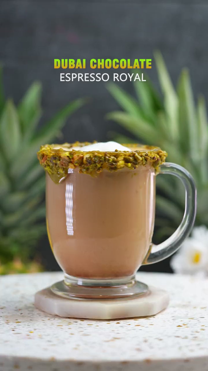Ninja Luxe Cafe Dubai chocolate espresso collaboration video