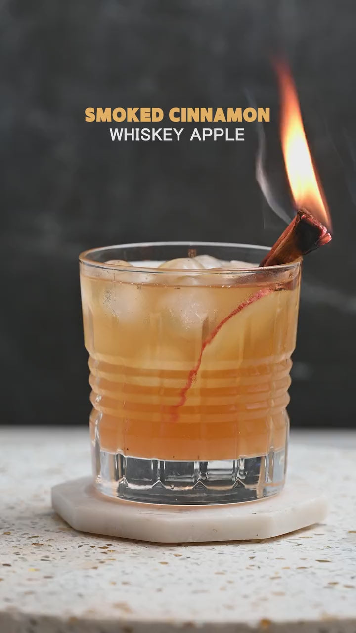 Smoked cinnamon whiskey apple product video