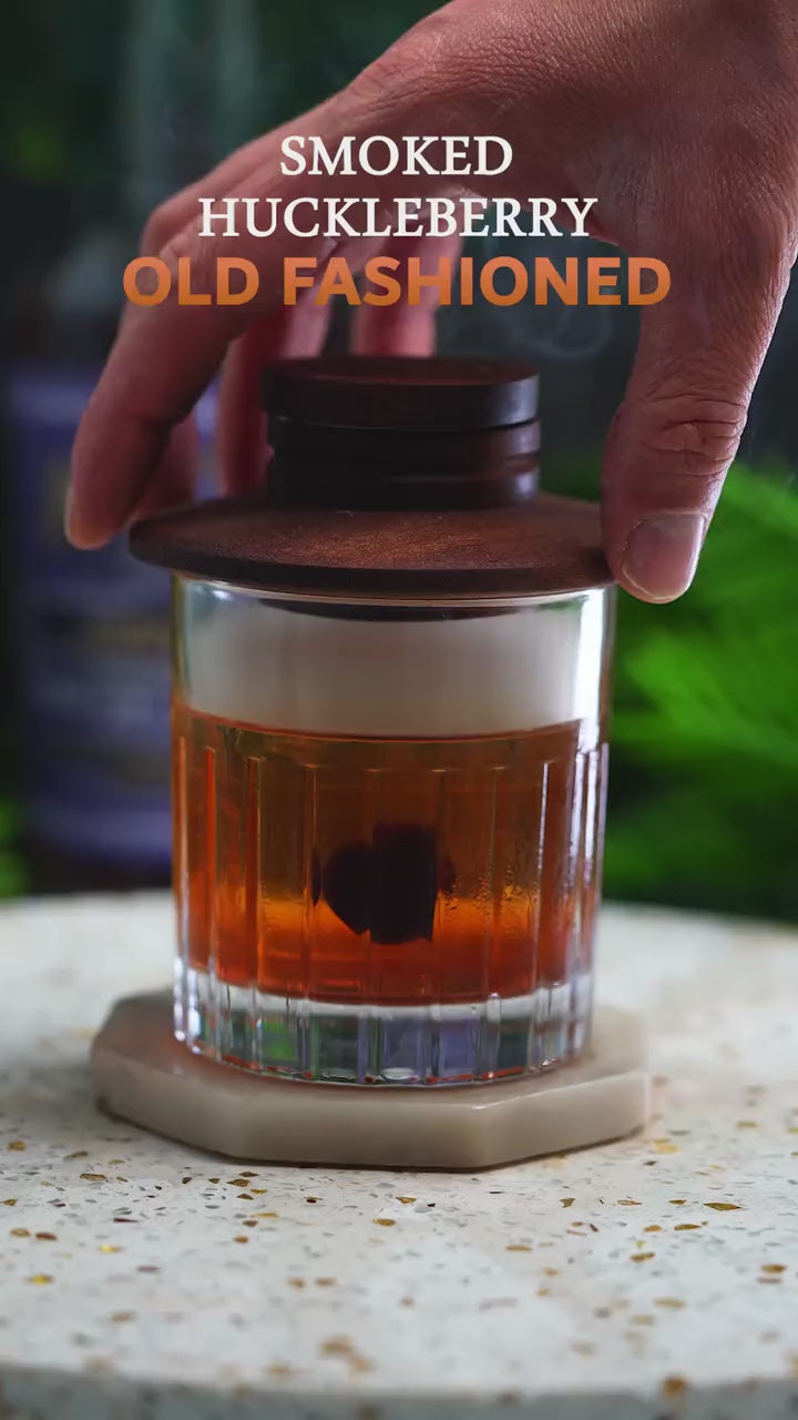 Doc Holliday smoked huckleberry old fashioned collaboration