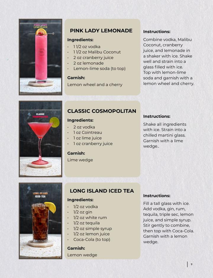 Page 9: recipes
