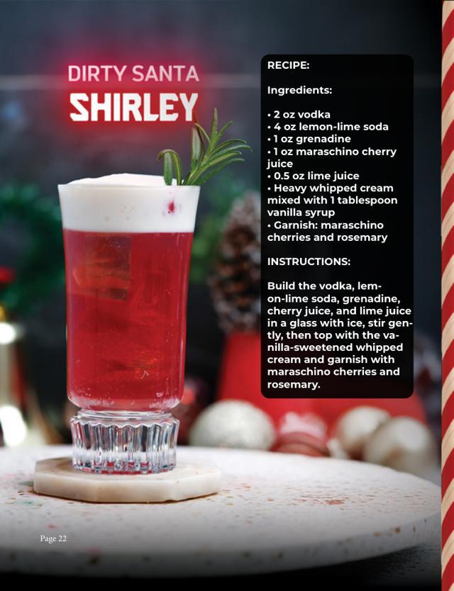 Christmas book, recipe page